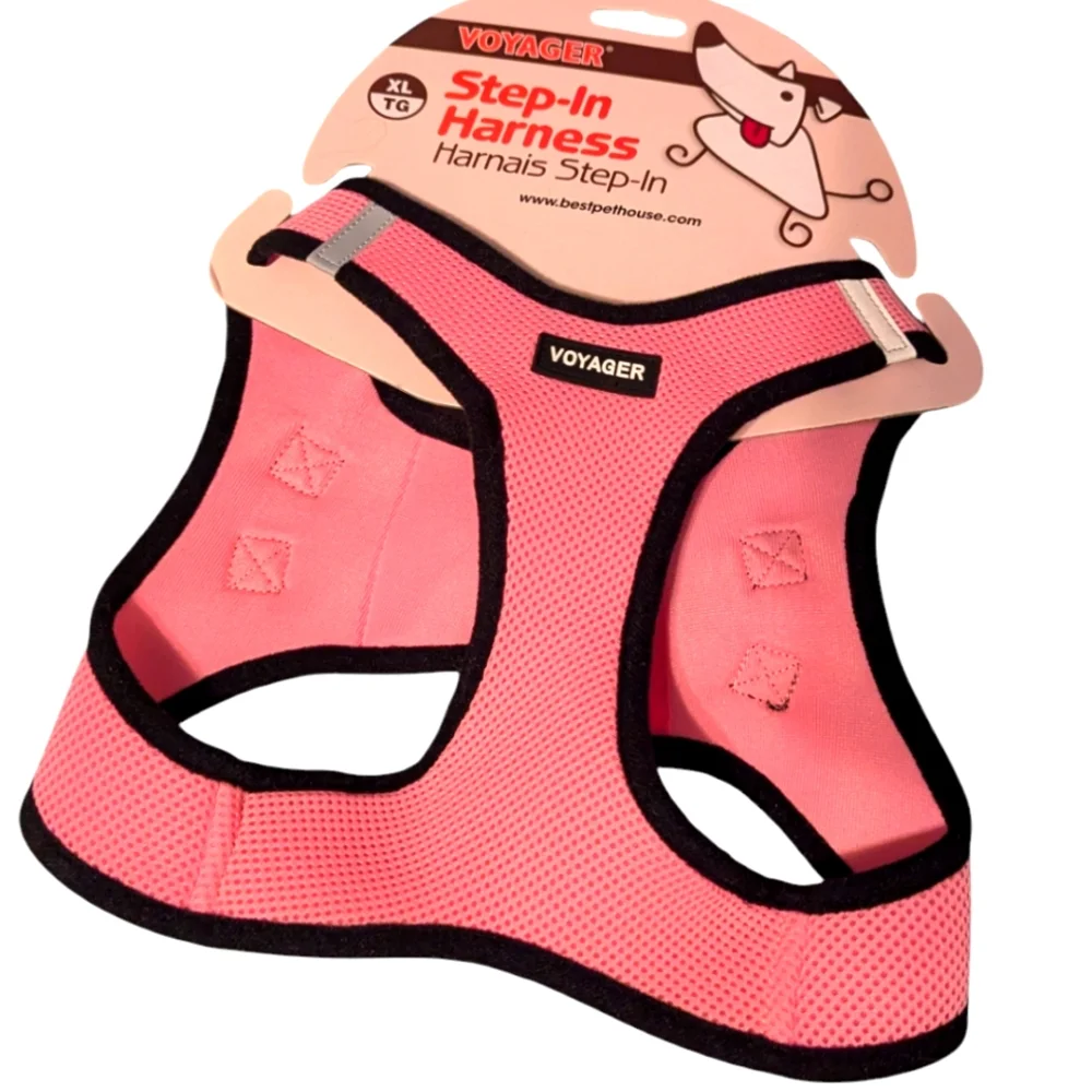 Voyager, pink dog harness. XL